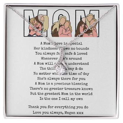 Personalized Mom  Alluring Beauty Necklace