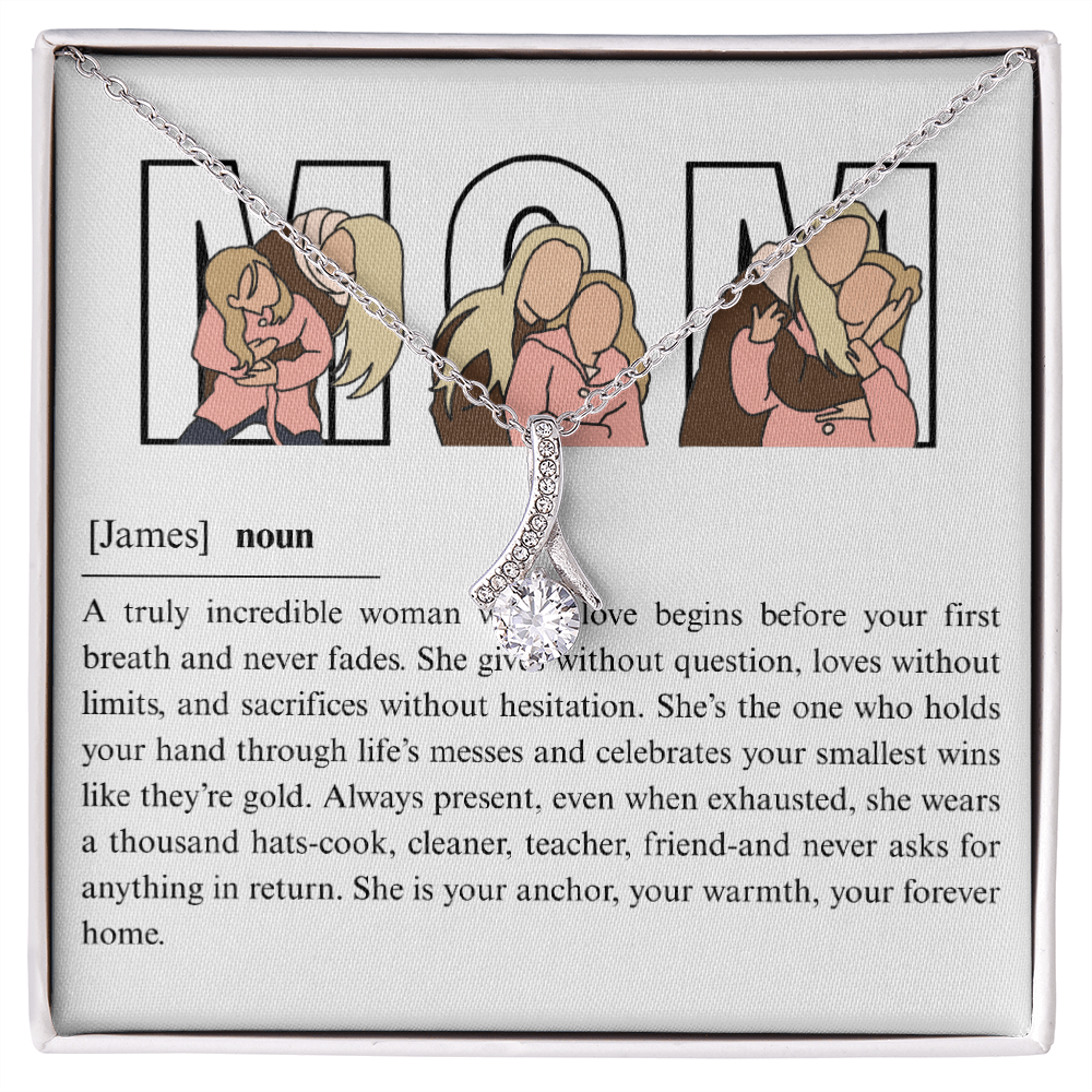 Personalized Mom  Alluring Beauty Necklace