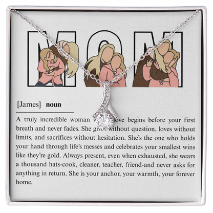 Personalized Mom  Alluring Beauty Necklace