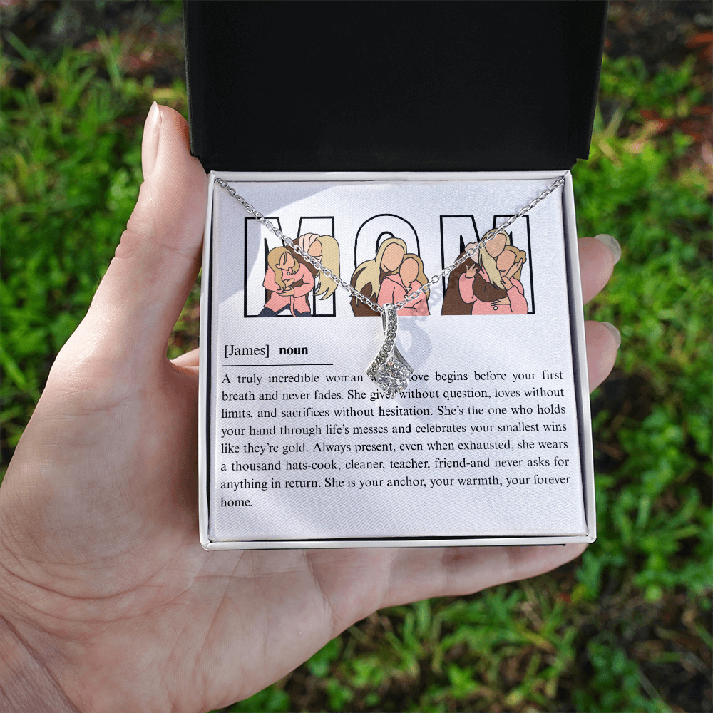 Personalized Mom  Alluring Beauty Necklace