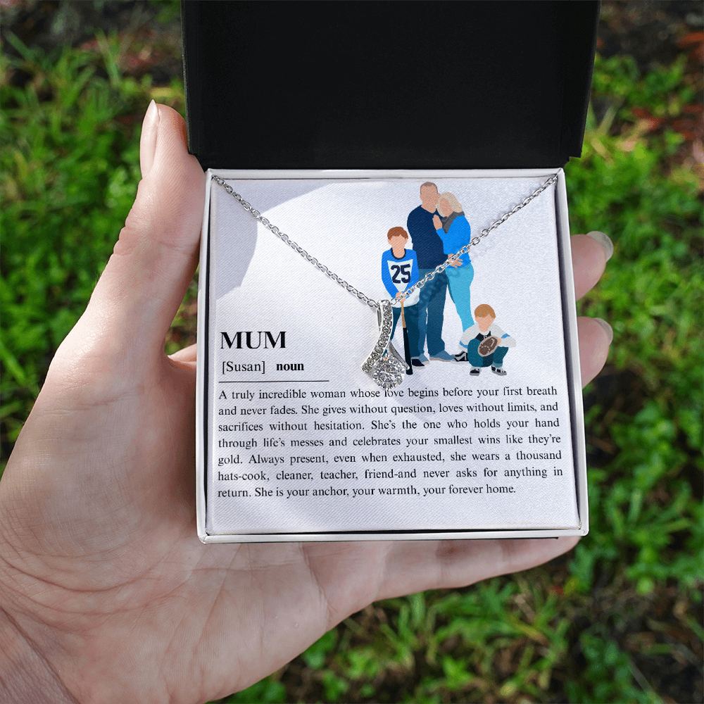 Personalized Mum  Alluring Beauty Necklace