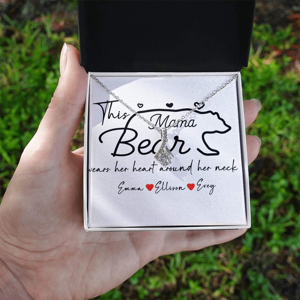 Personalized Mama Bear Alluring Beauty Necklace