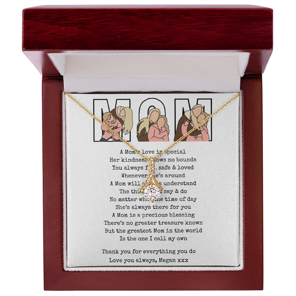 Personalized Mom  Alluring Beauty Necklace
