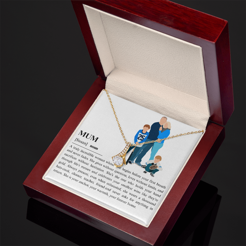 Personalized Mum  Alluring Beauty Necklace