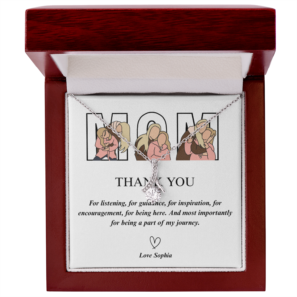 Personalized Mom  Alluring Beauty Necklace