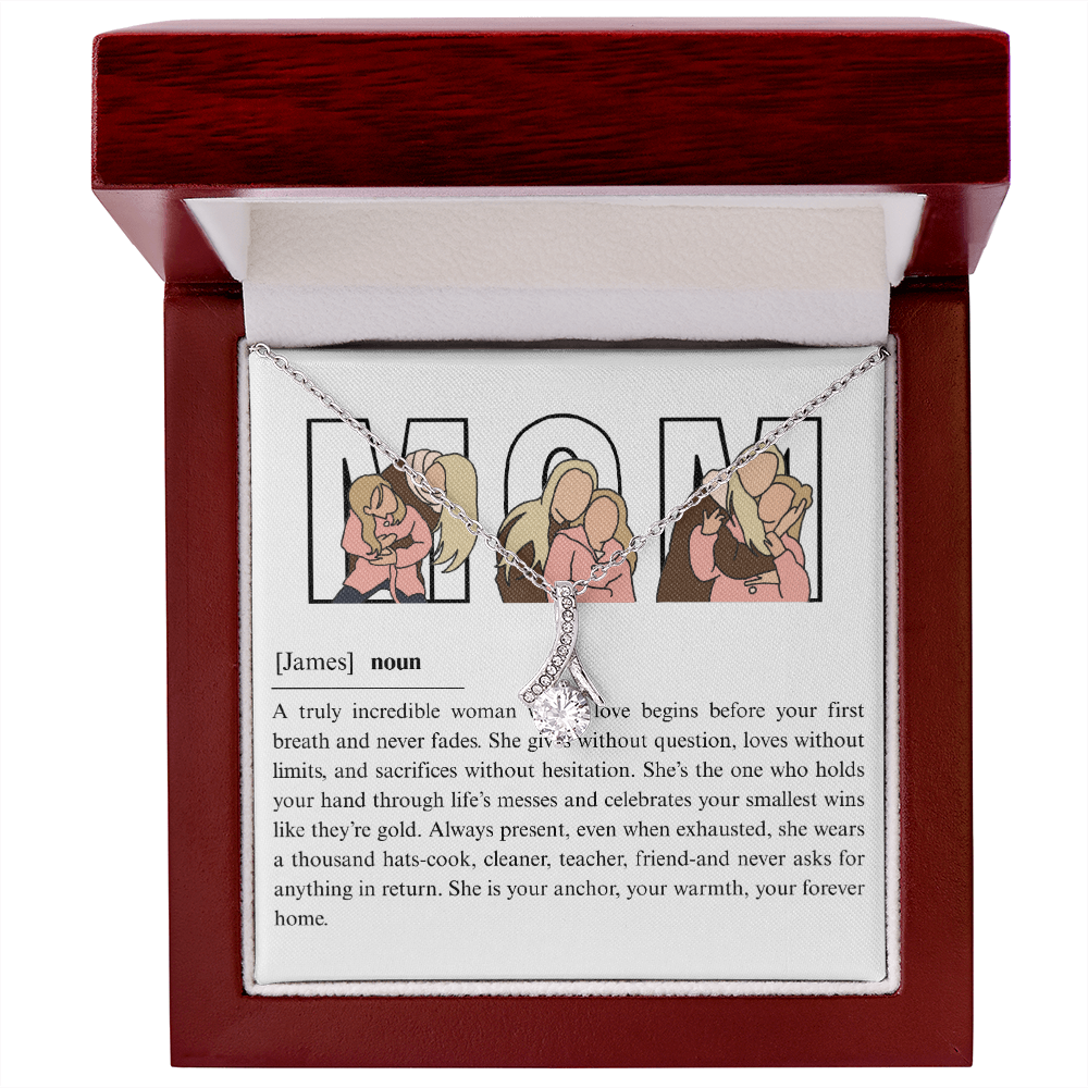 Personalized Mom  Alluring Beauty Necklace