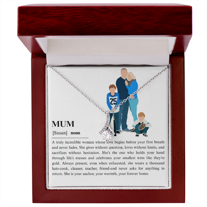 Personalized Mum  Alluring Beauty Necklace