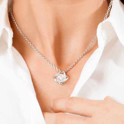 Personalize Mom Love Knot Necklace