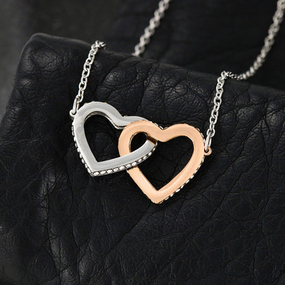 To My Wife Interlocking Hearts Necklace