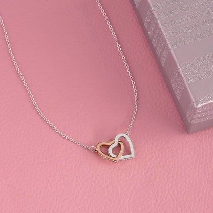 Personalized Mom Interlocking Hearts Necklace