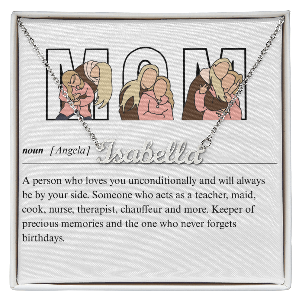 Personalized Mom Name Necklace