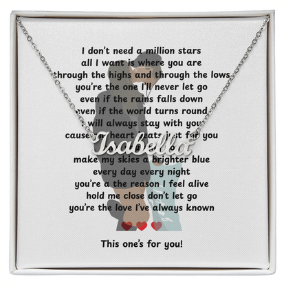 Personalized This One's For You Name Necklace