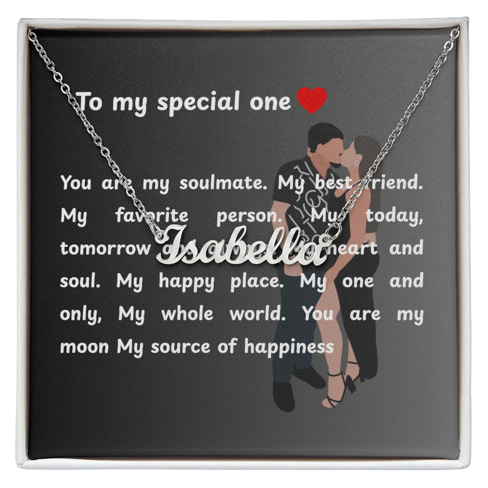 Personalized To My Special One Name Necklace
