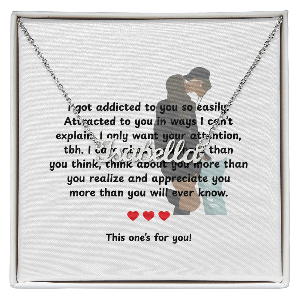 Personalized This One's For You Name Necklace