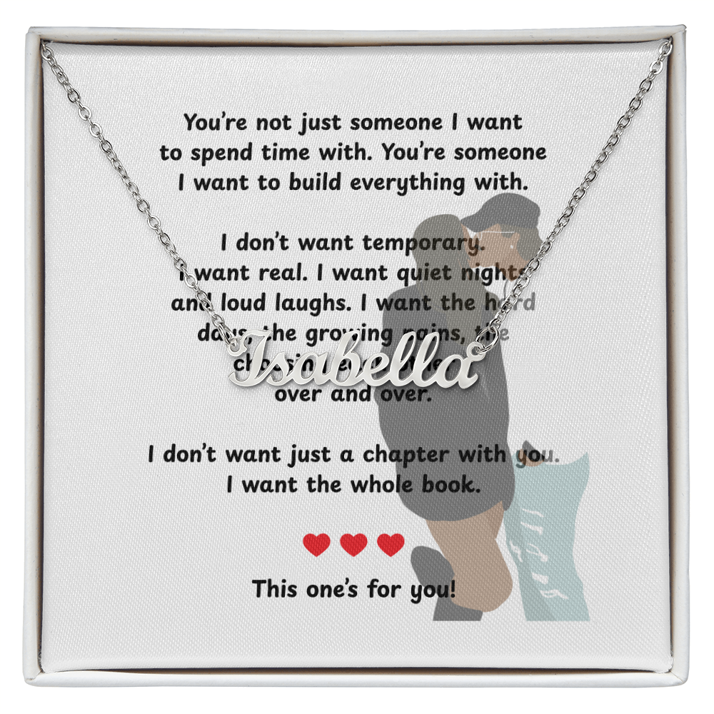 Personalized This One's For You Name Necklace