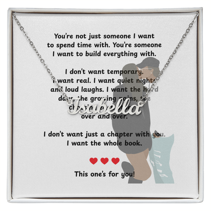 Personalized This One's For You Name Necklace
