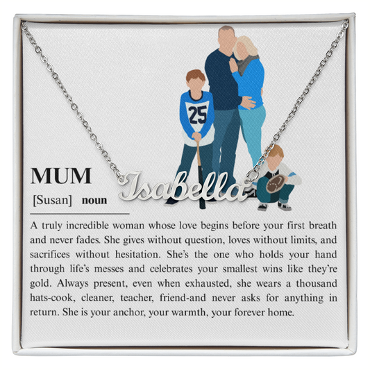 Personalized Mum Name Necklace