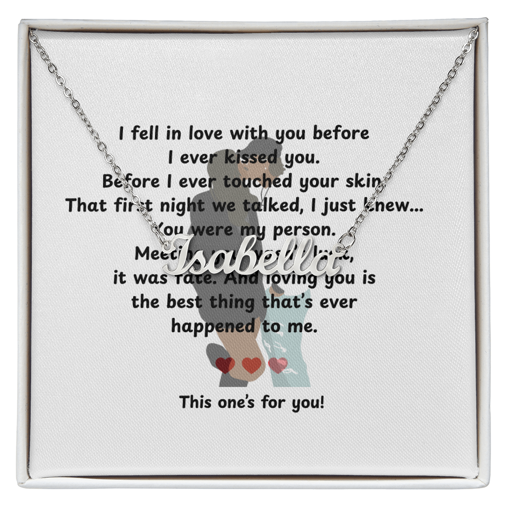 Personalized This One's For You Name Necklace