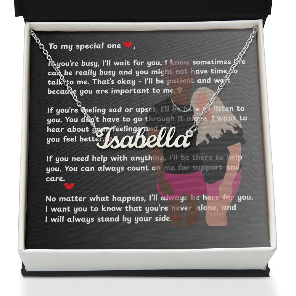 Personalized To My Special One Name Necklace