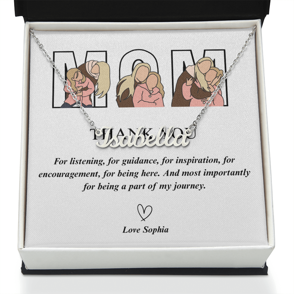 Personalized Mom Name Necklace