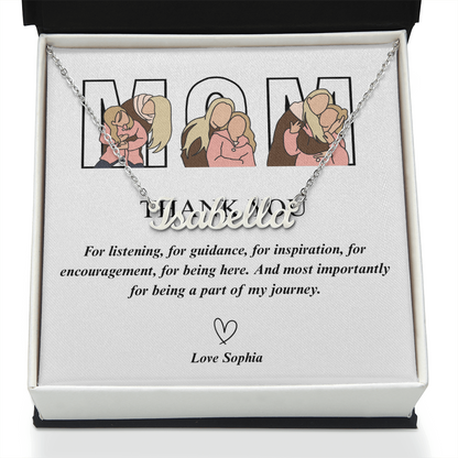 Personalized Mom Name Necklace