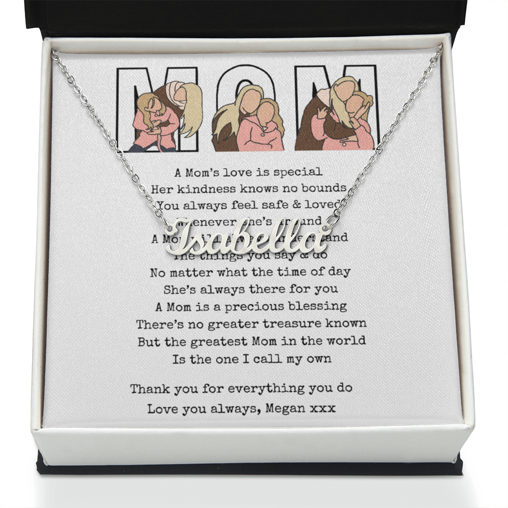 Personalized Mom Name Necklace