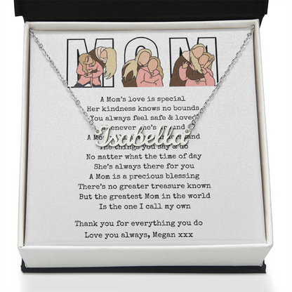 Personalized Mom Name Necklace