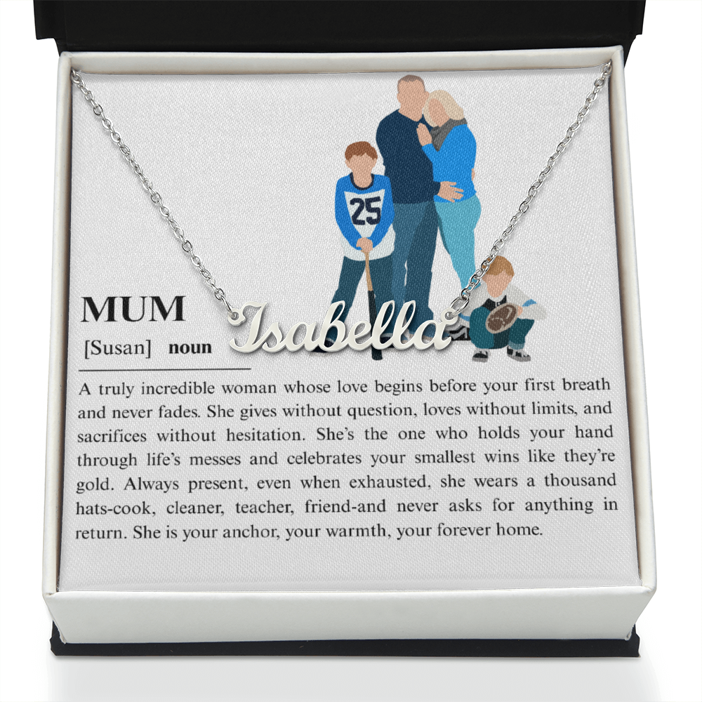 Personalized Mum Name Necklace