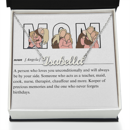 Personalized Mom Name Necklace