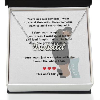 Personalized This One's For You Name Necklace