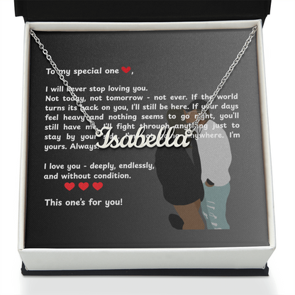 Personalized To My Special One Name Necklace