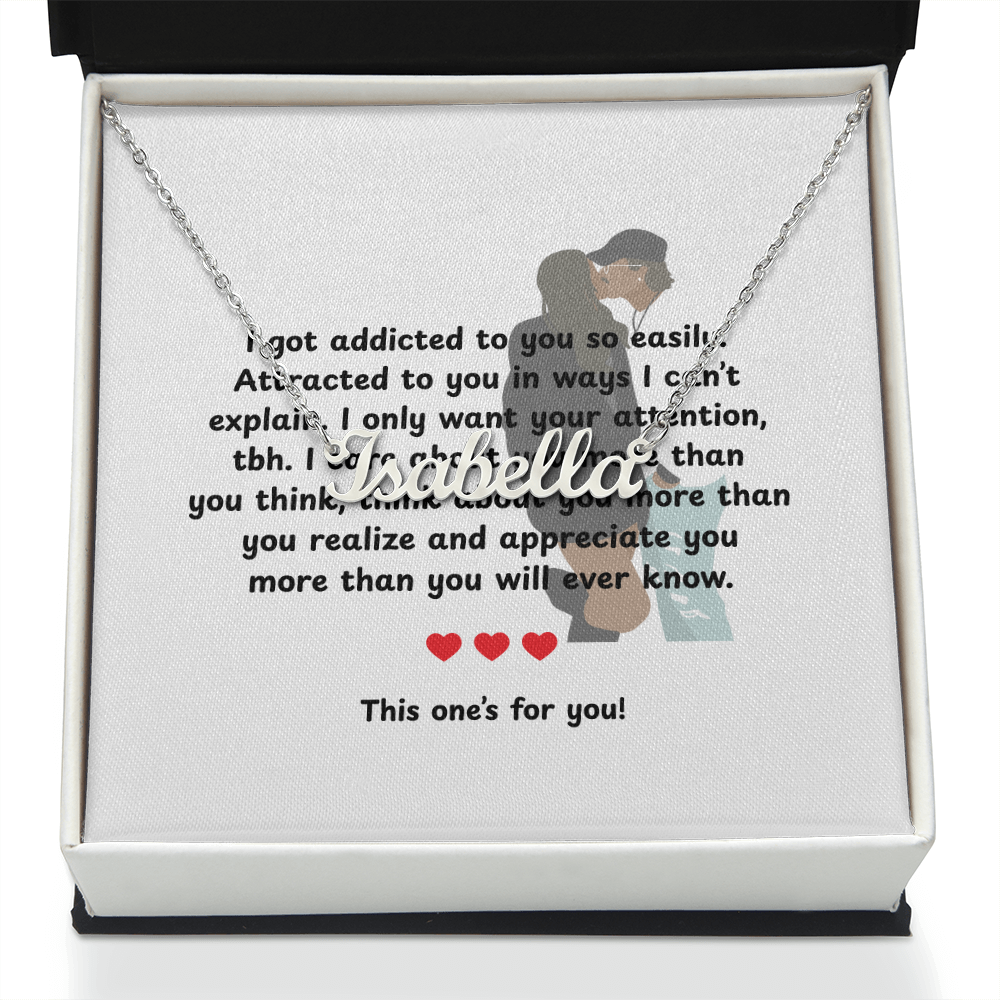Personalized This One's For You Name Necklace