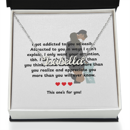 Personalized This One's For You Name Necklace