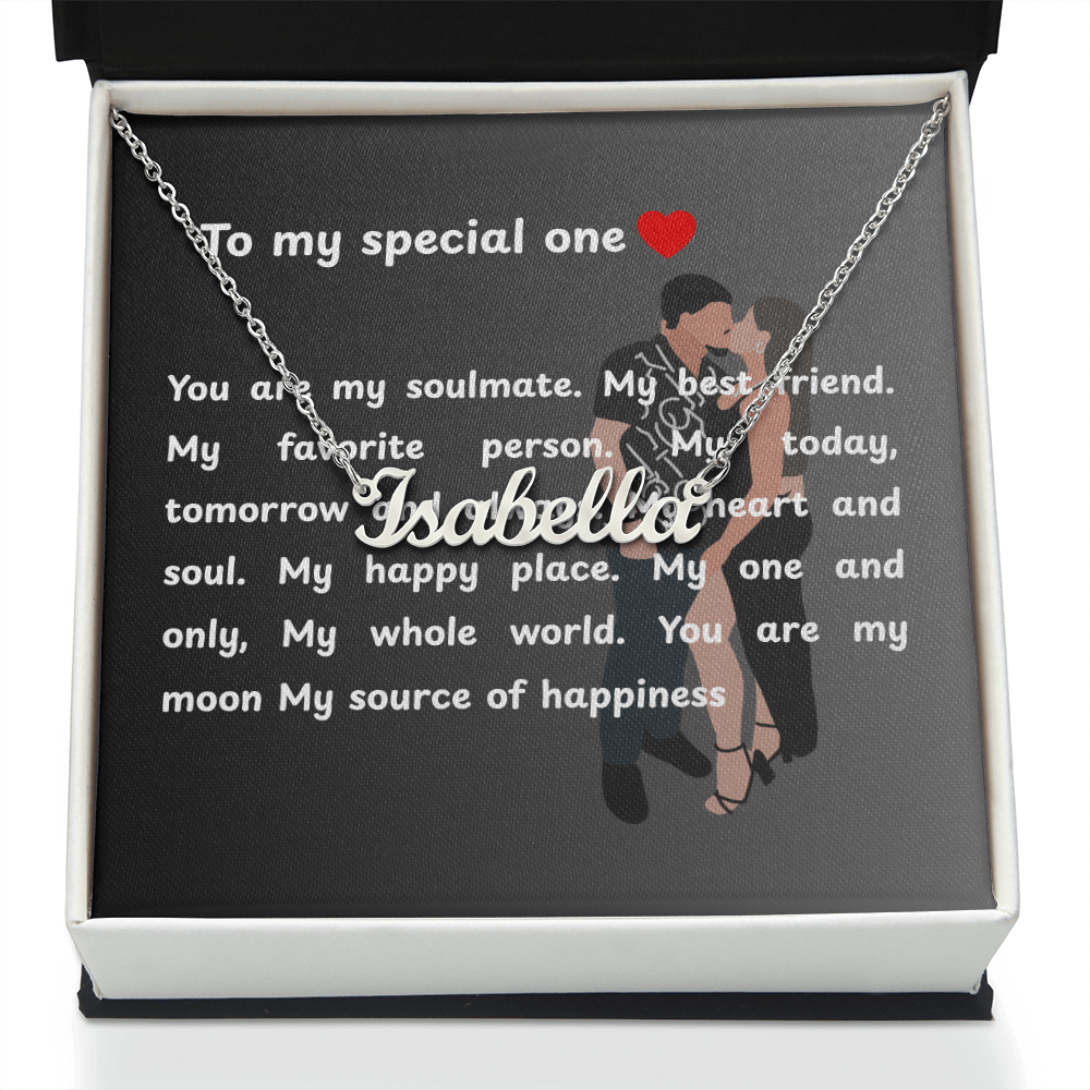 Personalized To My Special One Name Necklace