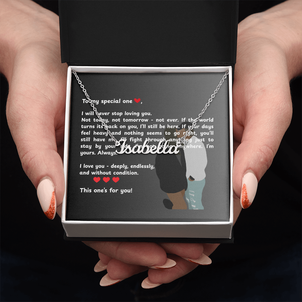 Personalized To My Special One Name Necklace