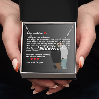 Personalized To My Special One Name Necklace