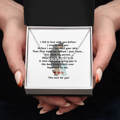 Personalized This One's For You Name Necklace