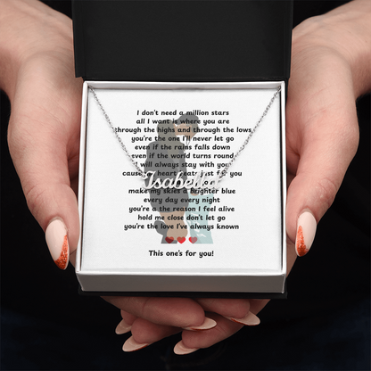 Personalized This One's For You Name Necklace