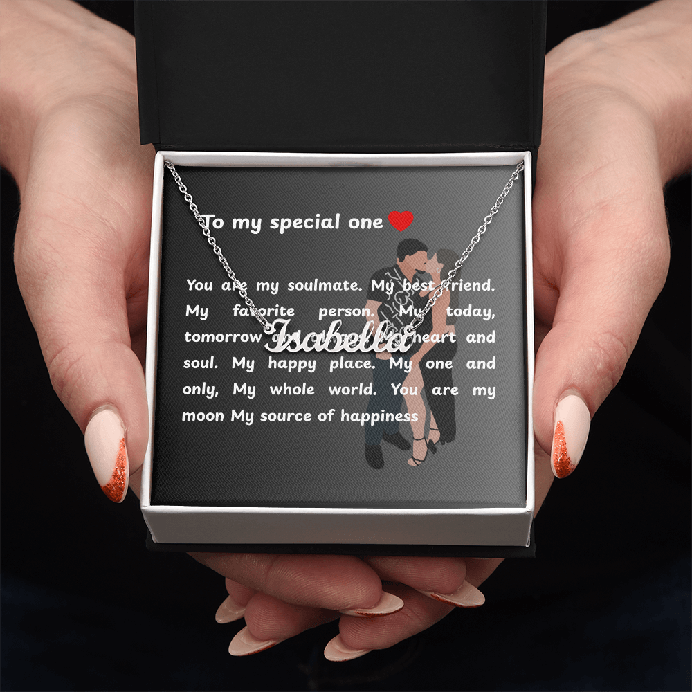 Personalized To My Special One Name Necklace