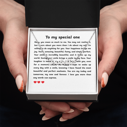Personalized To My Special One Name Necklace