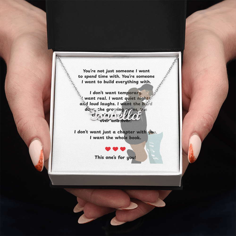 Personalized This One's For You Name Necklace