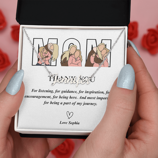 Personalized Mom Name Necklace