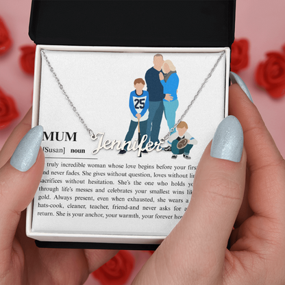 Personalized Mum Name Necklace