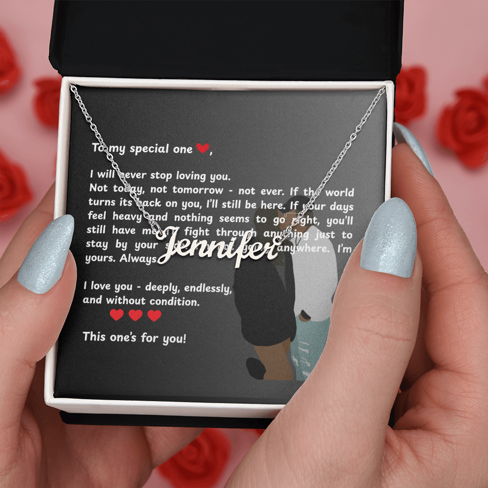 Personalized To My Special One Name Necklace