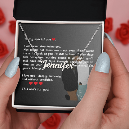 Personalized To My Special One Name Necklace