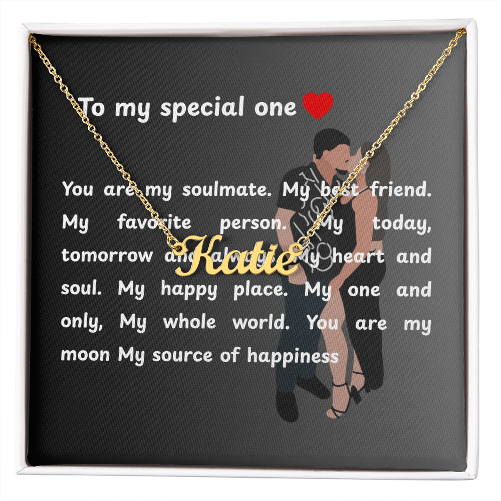 Personalized To My Special One Name Necklace