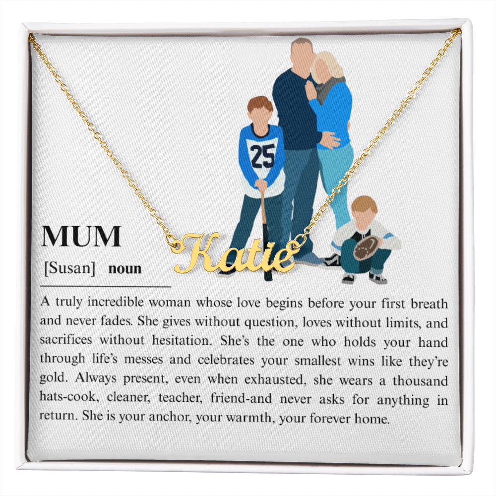 Personalized Mum Name Necklace