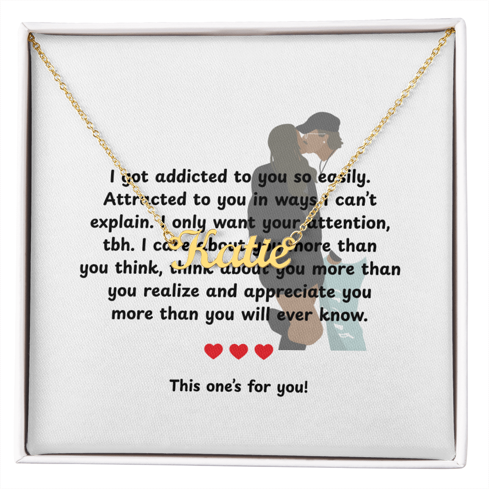 Personalized This One's For You Name Necklace