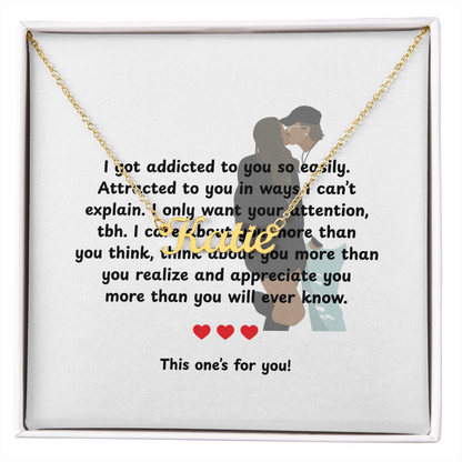 Personalized This One's For You Name Necklace