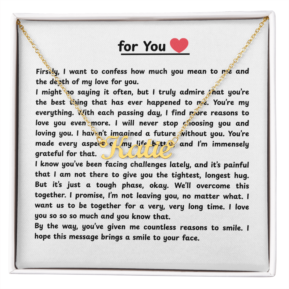 Personalized For You  Name Necklace